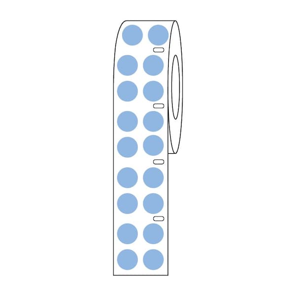 Label Roll, Cryo, Direct Thermal, 9.5mm Dots, for 1.5mL Tubes, Green, 4000PK